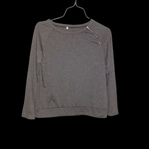 Zipper Long Sleeve Shirt